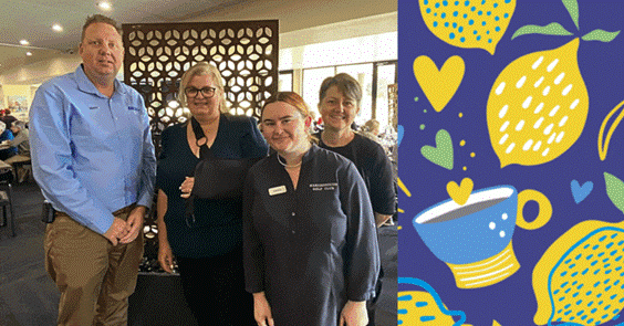 Matt, ASQ Garden & Landscape Maryborough Manager pictured with the Maryborough Golf Club team