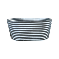 Raised Ovel Galvanised Garden Bed Medium